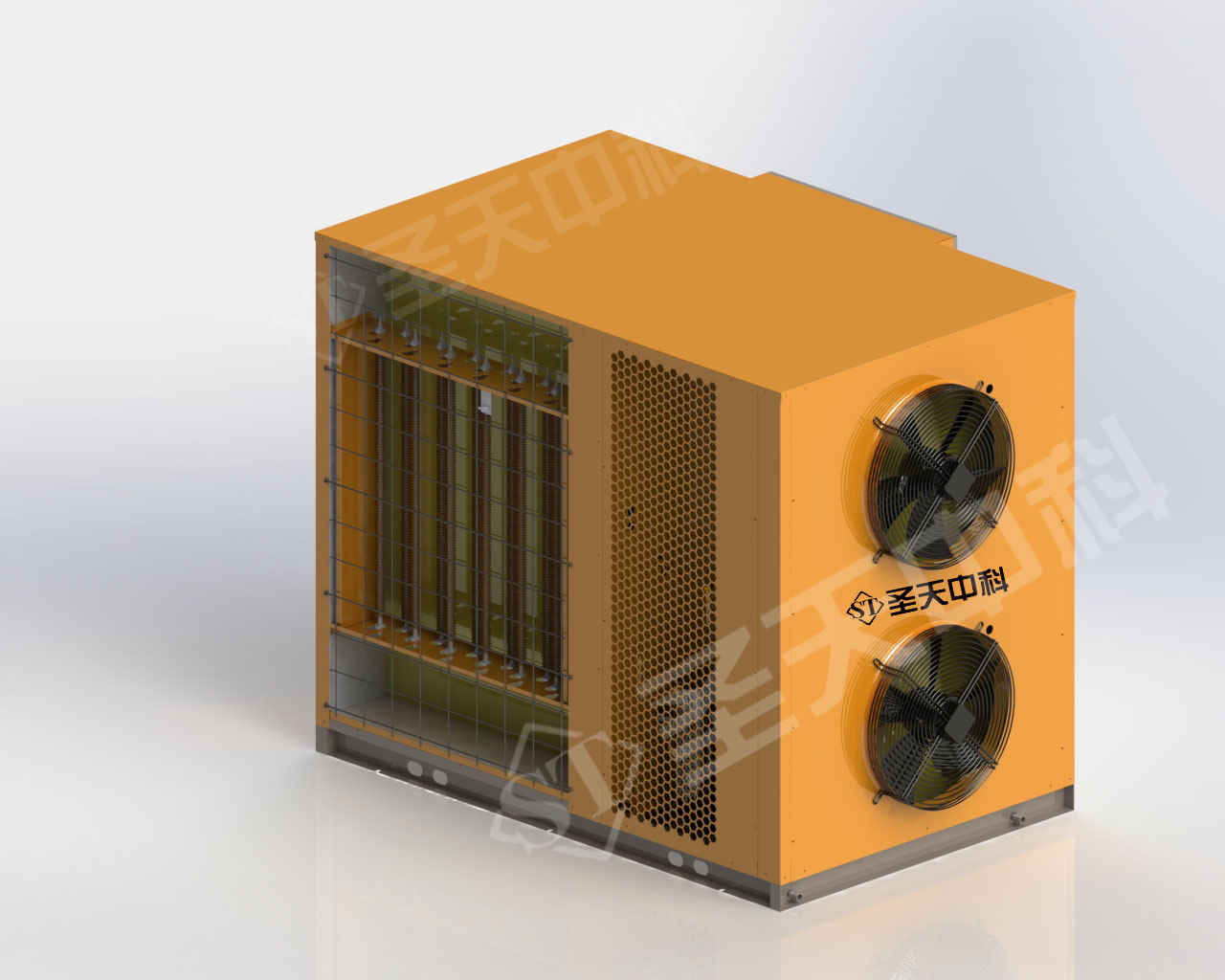 开环15P侧出风整体式烘干机