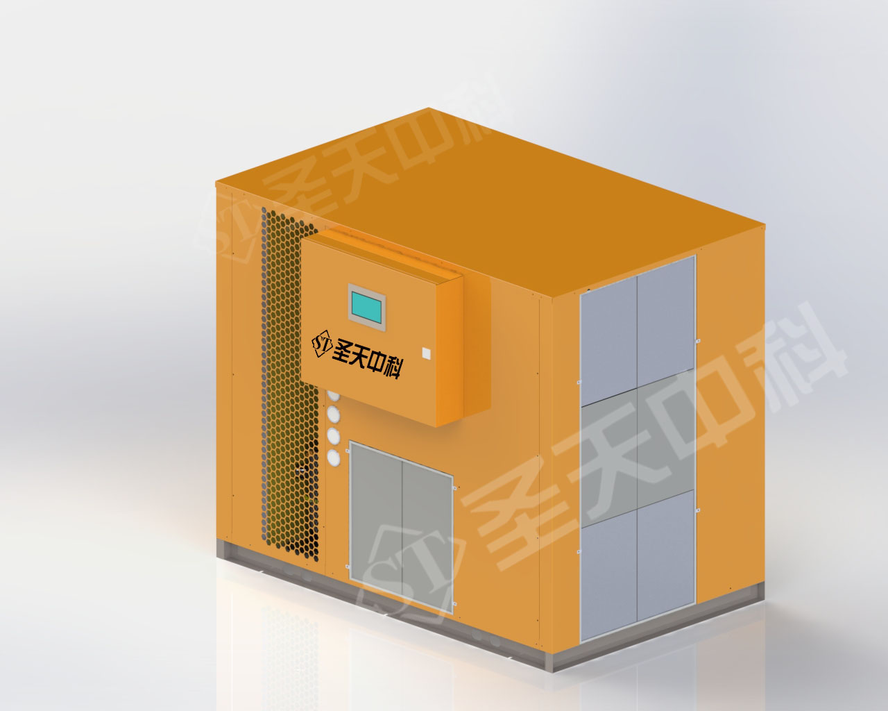 开环15P侧出风整体式烘干机