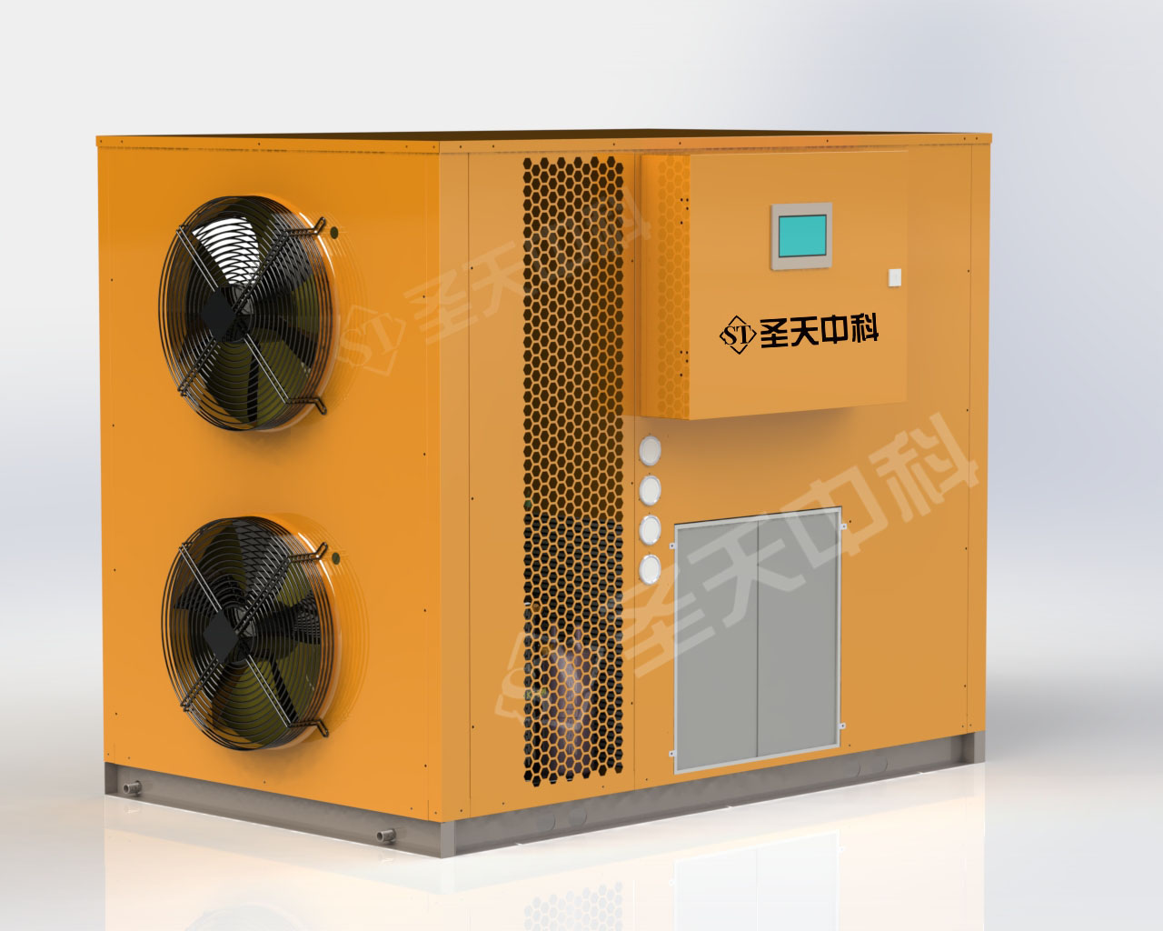 开环15P侧出风整体式烘干机