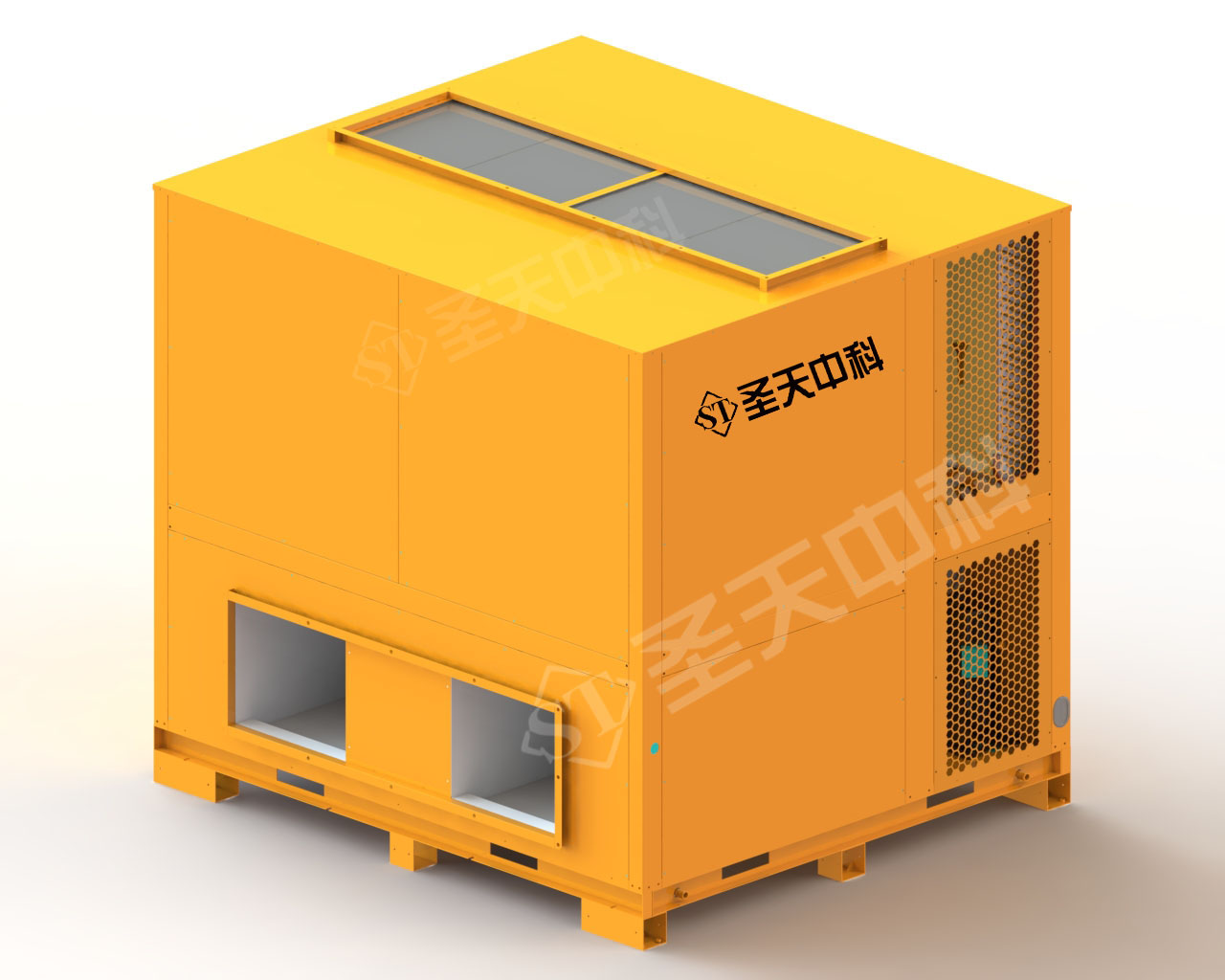 开闭环25P上出风整体式烘干机